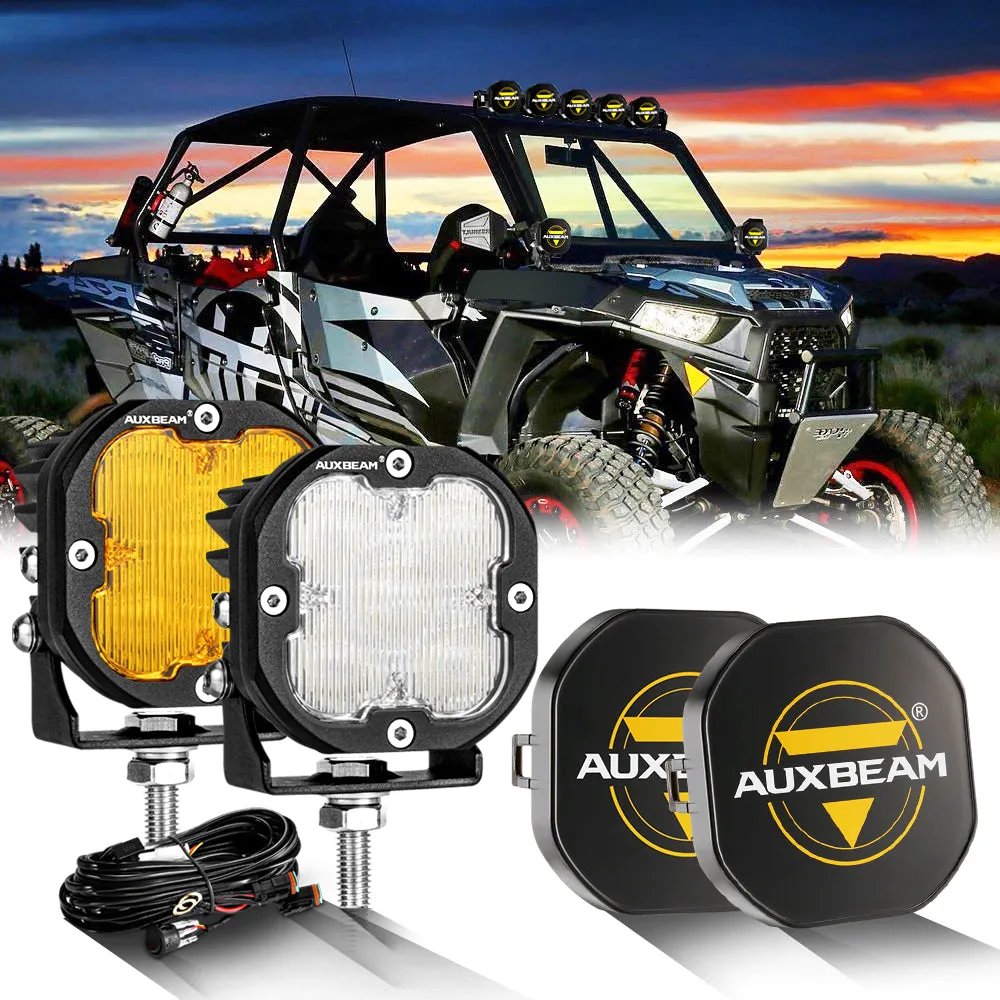 XP-ULTRA Series 3 Inch 80W 9600LM LED Pods Lights White&Amber