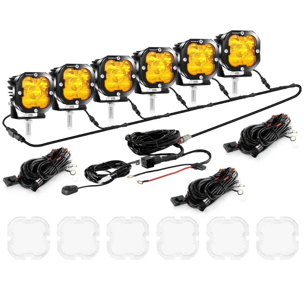 XP-ULTRA Series 3 Inch 80W 9600LM LED Pods Lights White&Amber